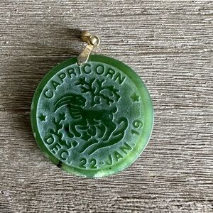 Jade Capricorn pendant